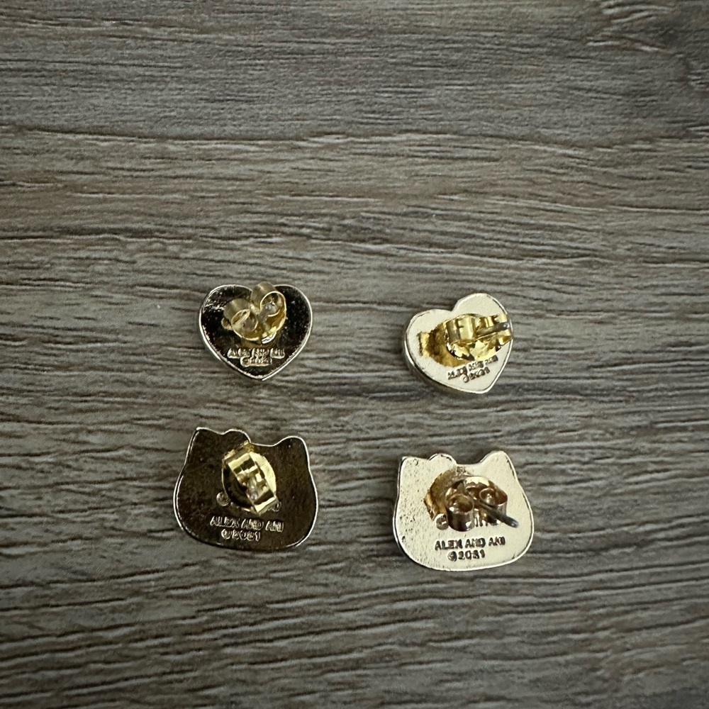 Alex and Ani hello kitty earring set - Picture 2 of 2